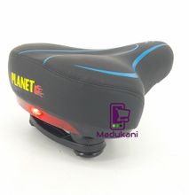 Comfortable Bike Seat with LED Back Safety Light